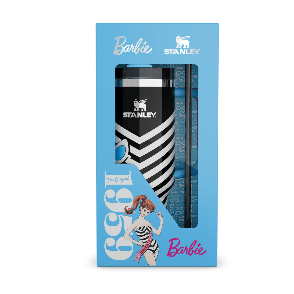 Stanley X Barbie Series 40 oz BLACK WHITE STRIPES