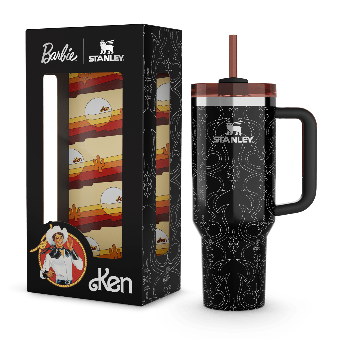 Stanley X Barbie Western Ken Quencher Insulated Tumbler
