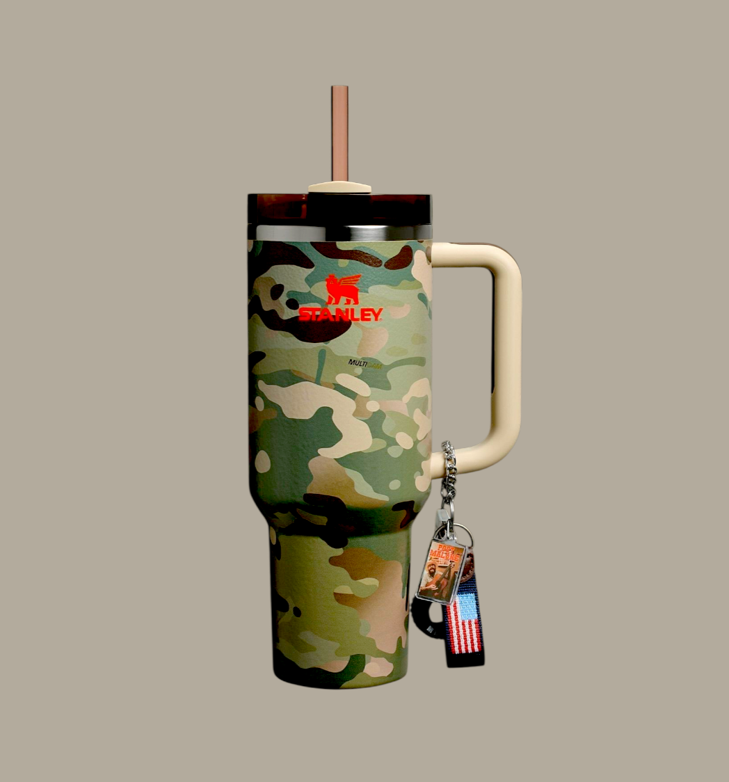 Stanley Premium Post QUENCHER 40 OZ Vacuum Steel MILITARY Tumbler
