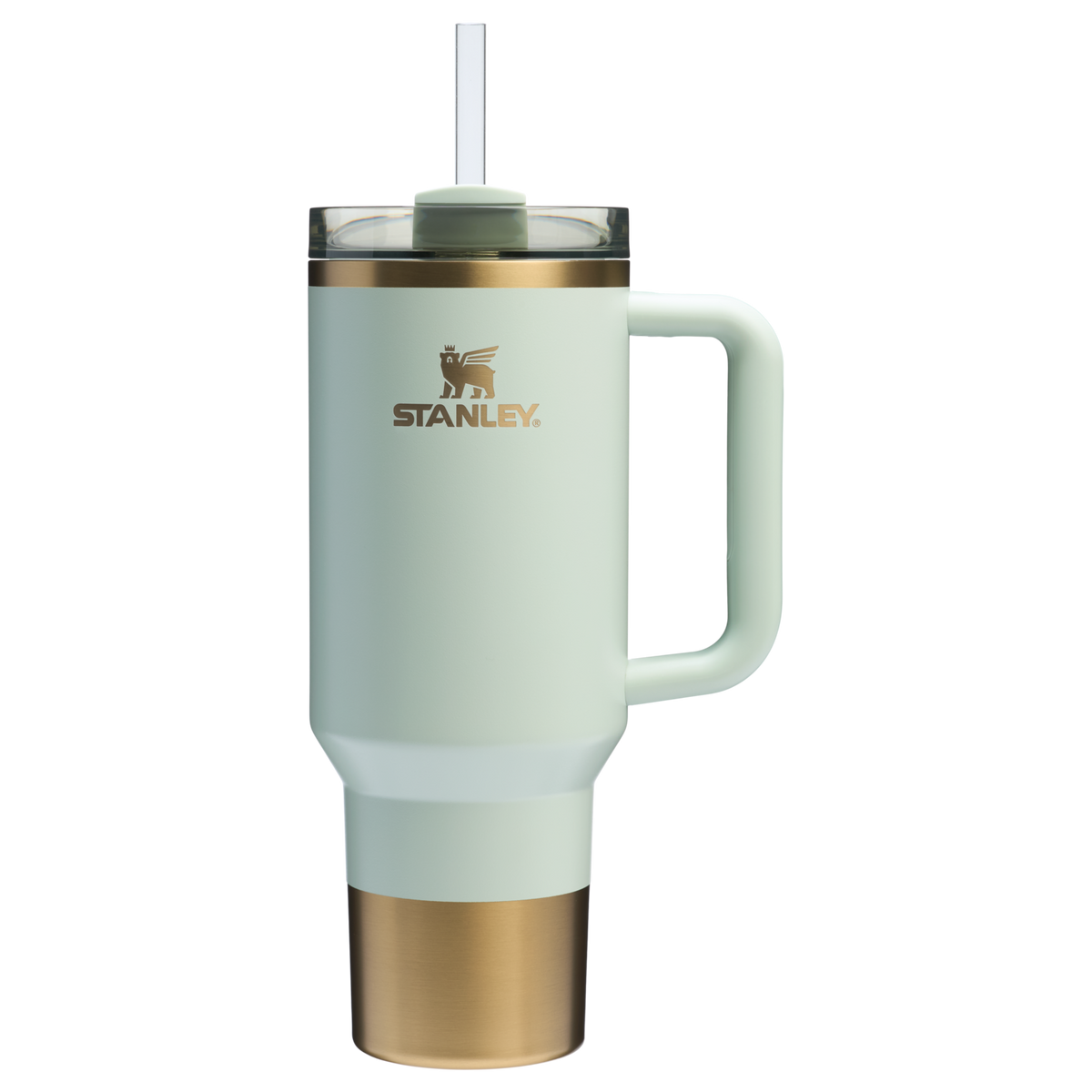 Stanley Premium GLIDED SUGAR QUENCHER 40 OZ Vacuum Steel Gold Tumbler