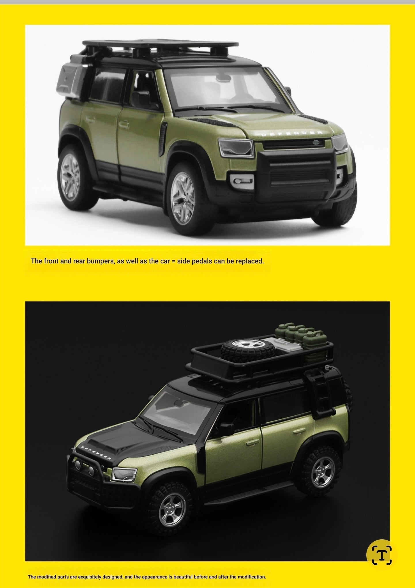 Land Rover  Defender modified car KIT Scale 1:43 KAAYU WORLD