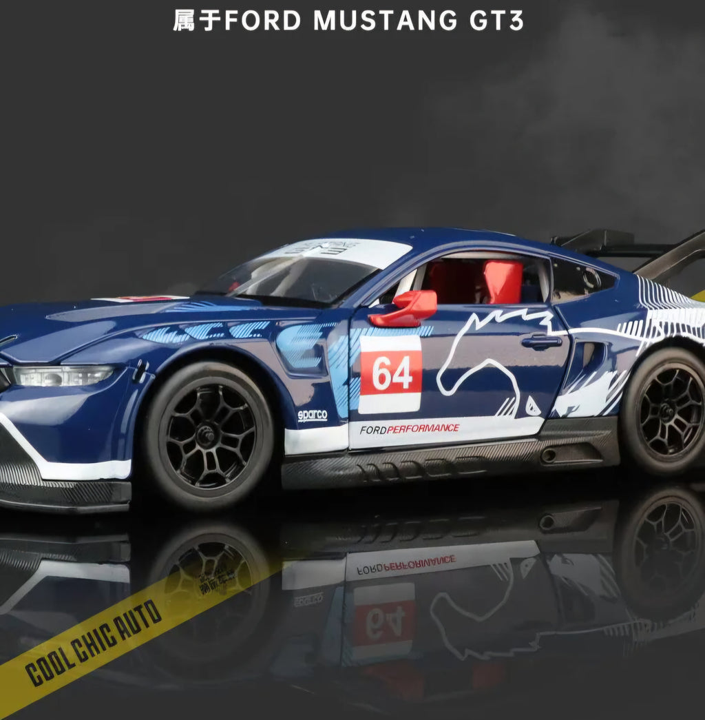 Ford Mustang 2018 GT PULL FLOWER DieCast Metal Car of CCA Scale 1:24 KAAYU WORLD