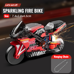 Mini Sparking Stunt Bike Toy – Pull Back & Ignite the Fun! KAAYU WORLD