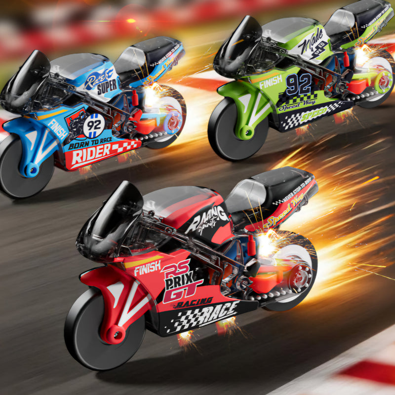Mini Sparking Stunt Bike Toy – Pull Back & Ignite the Fun! KAAYU WORLD