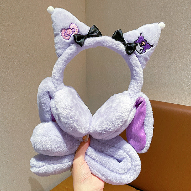 Kawaii Fluffy Ear Muffs Warmer For Kids With Sound KAAYU WORLD