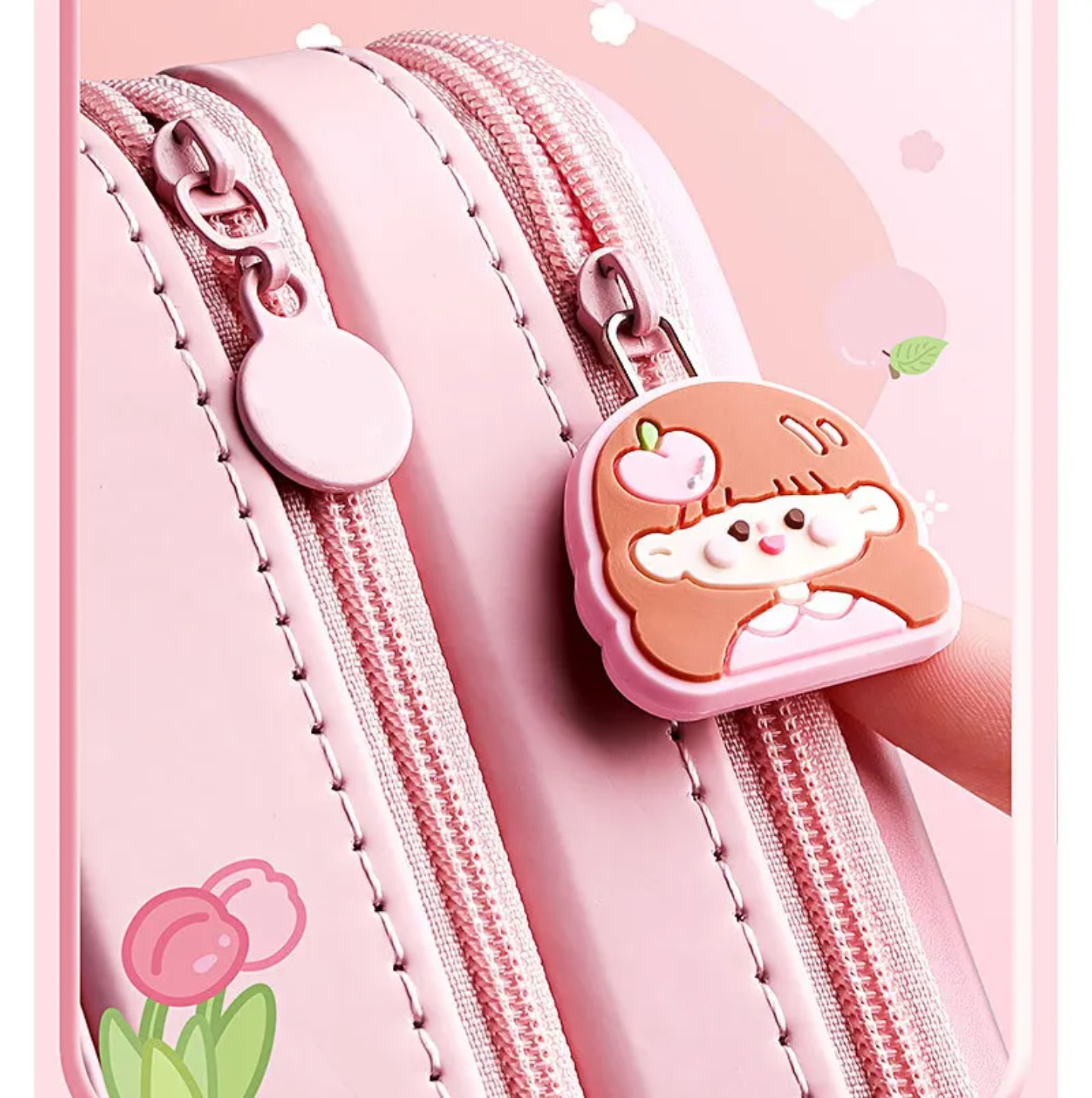 KAWAII Premium Double Layer Space Pencil Case 3D Cover EVA Space Astronaut Theme Large Capacity Pencil Zipper Pouch Bag Compass School Kids