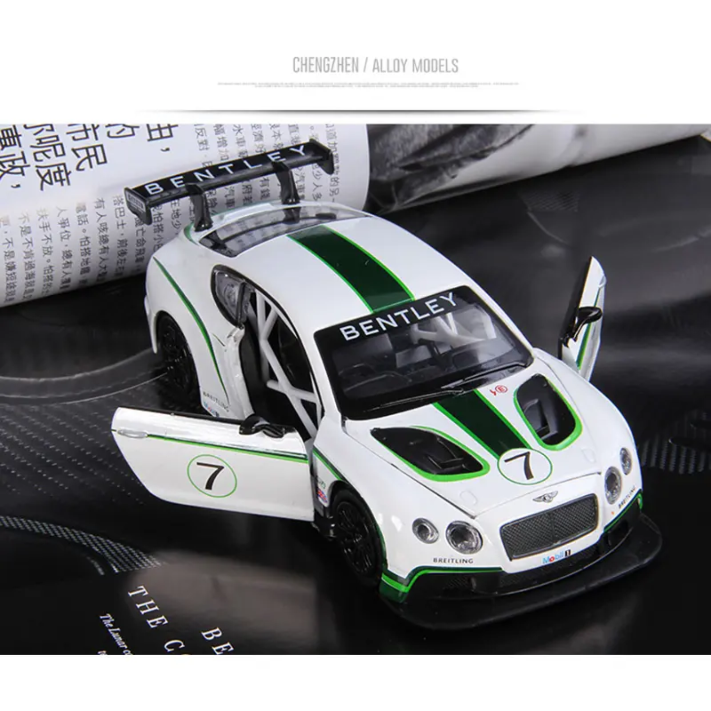BENTLEY CONTINENTAL GT3 DieCast Metal Car of CCA Scale 1:24 KAAYU WORLD