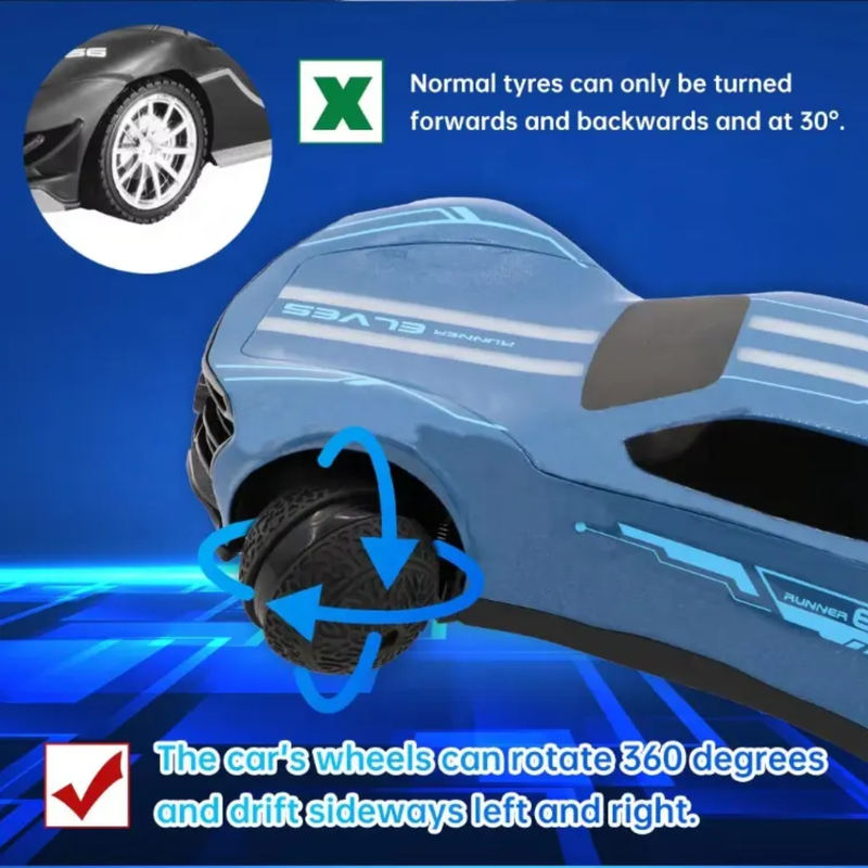 CRAZON RC 360° Drift Car Stunt Car Round Wheel Concept Car KAAYU WORLD