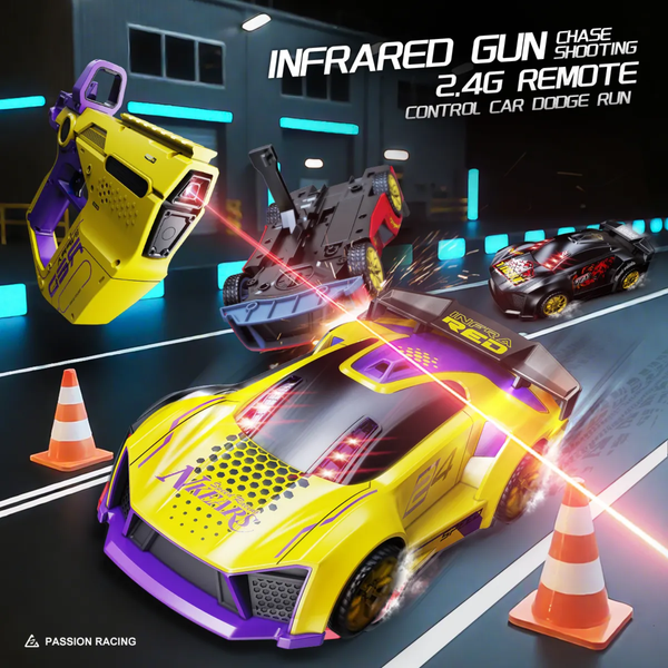 Shoot & Knock Down 2 Infrared Battle RC Car KAAYU WORLD