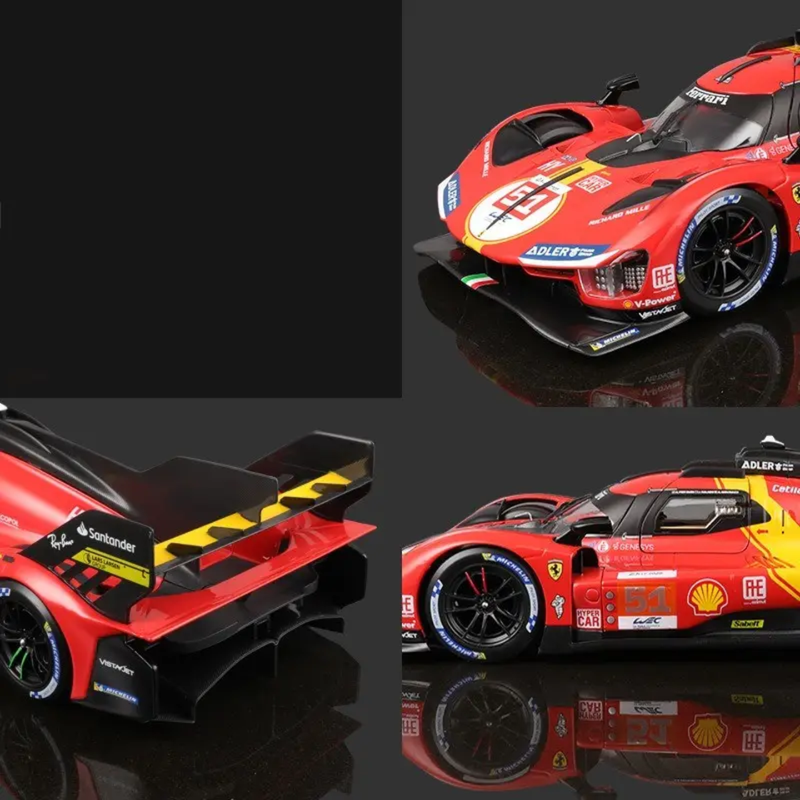 Bburago Ferrari Deluxe 499P 2023 #51 Victory of Le Mans -1:18 KAAYU WORLD