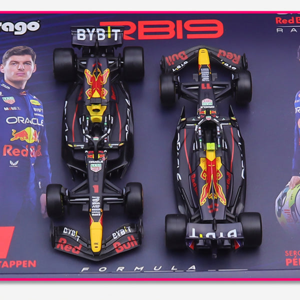 BBURAGO 2in1 Premium Collector's Edition RB20 2024 F1 Car Gift Set 1:43