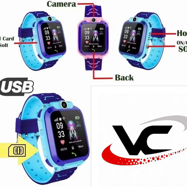 Kids Smartwatch SIMCall Location Track Child Safety