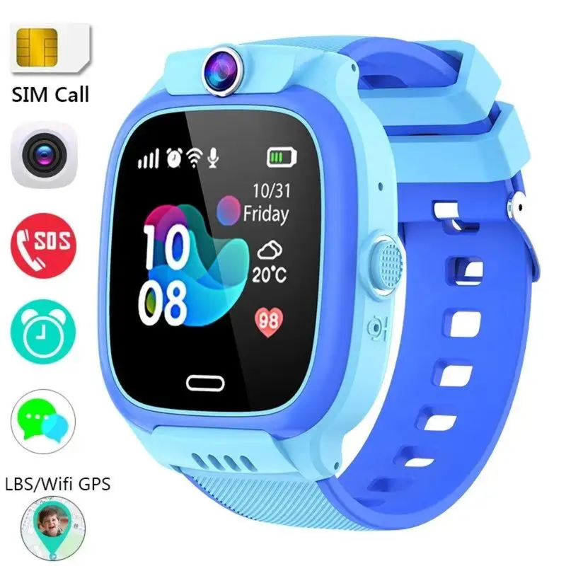 Kids Smartwatch SIMCall Location Track Child Safety