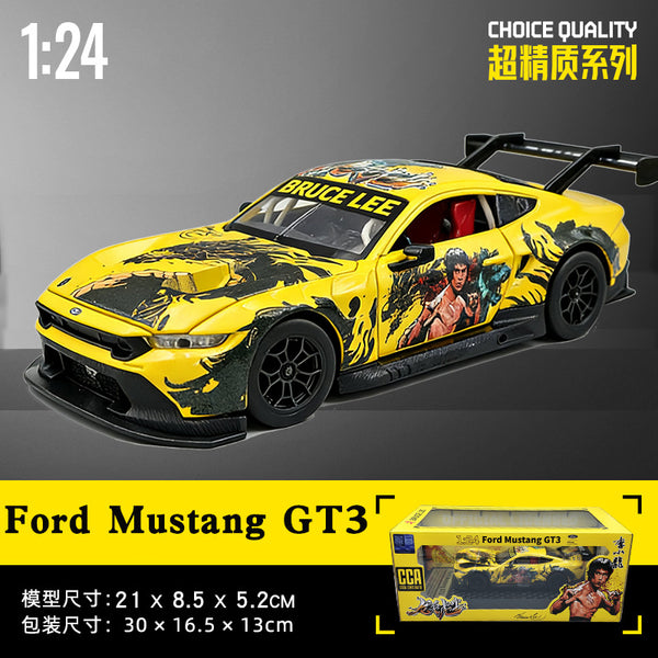 FORD MUSTANG GT3 BRUCE LEE EDITION DieCast Metal Car of CCA Scale 1:24