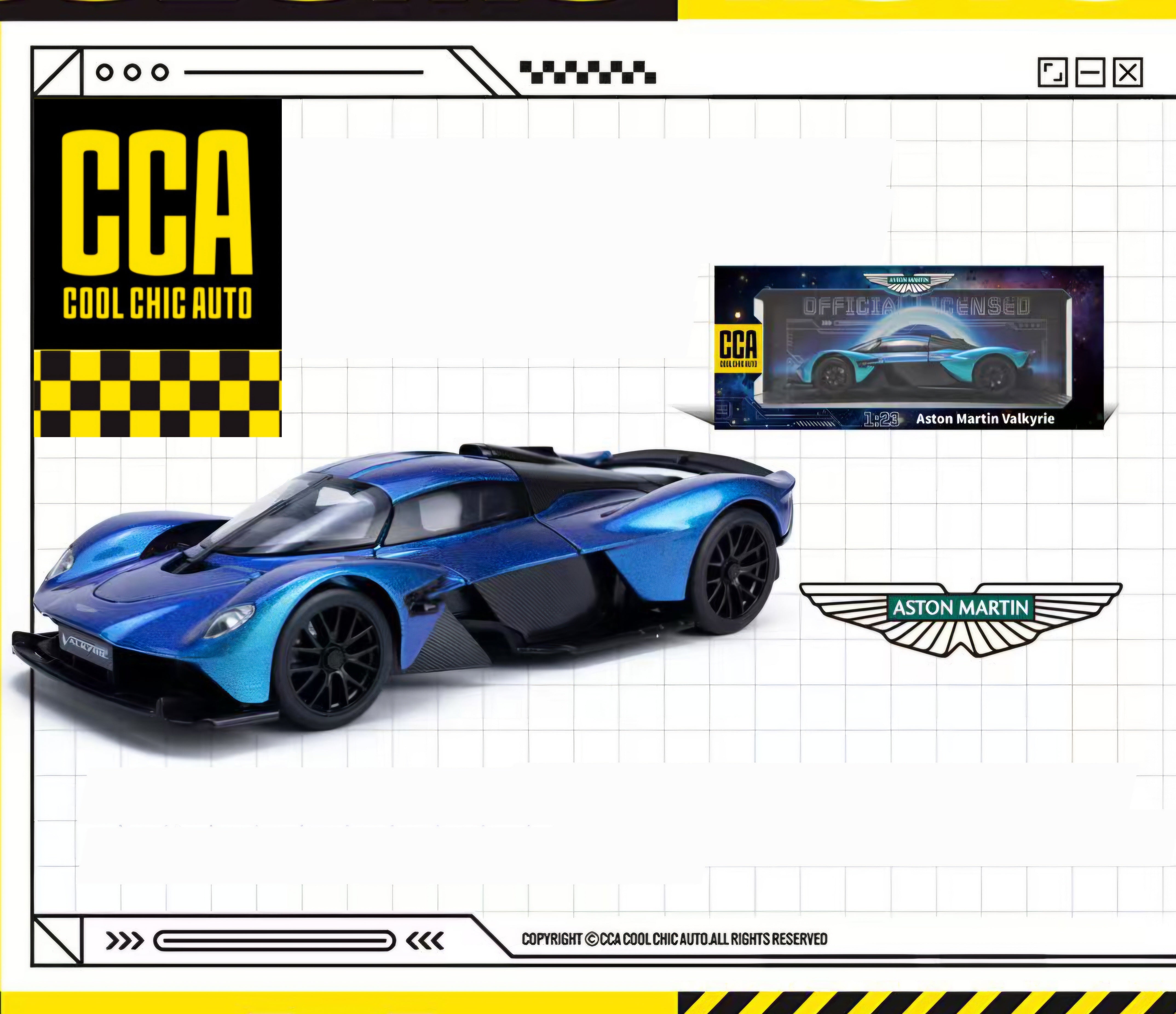 ASTON MARTIN VALKYRIE DieCast Metal Car of CCA Scale 1:24 – Kaayu
