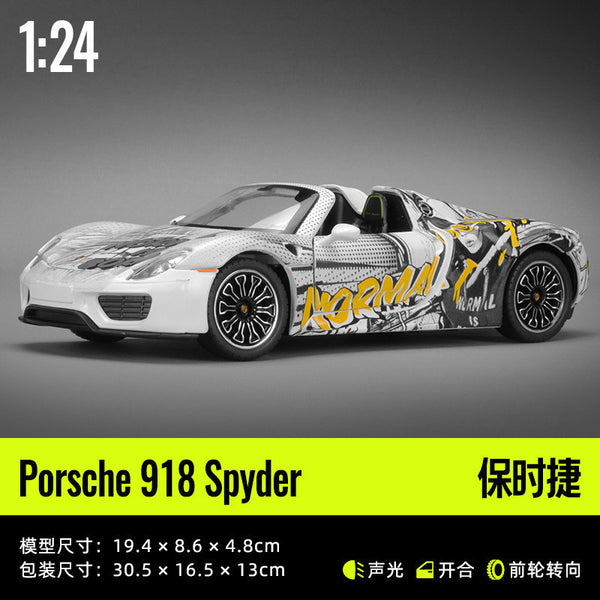PORSCHE 918 SPYDER DieCast Metal Car of CCA Scale 1:24