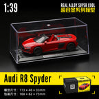 Audi R8 V10 Hardcover alloy car Scale 1:43 KAAYU WORLD