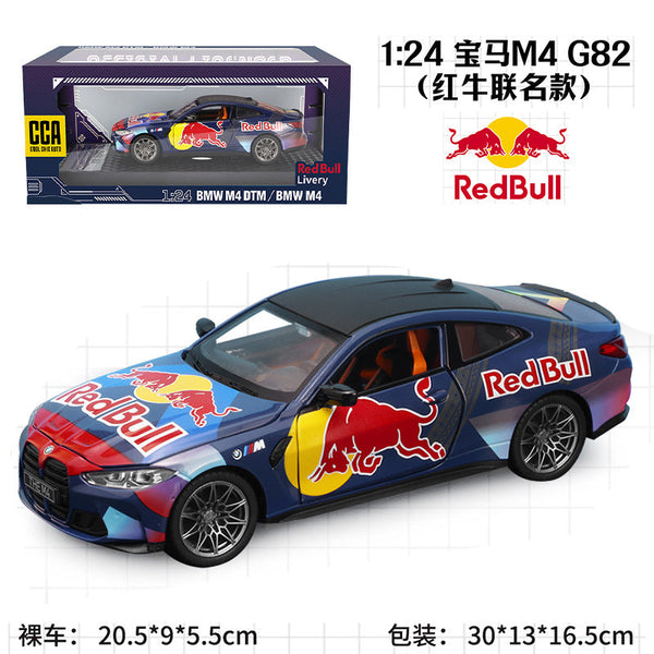 BMW M4 G82 REDBULL DieCast Metal Car of CCA Scale 1:24 KAAYU WORLD
