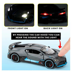 1:32 Bugatti Super Sport Toy Car For Kid Sound and Light Die-cast Metal Pullback Car My Store