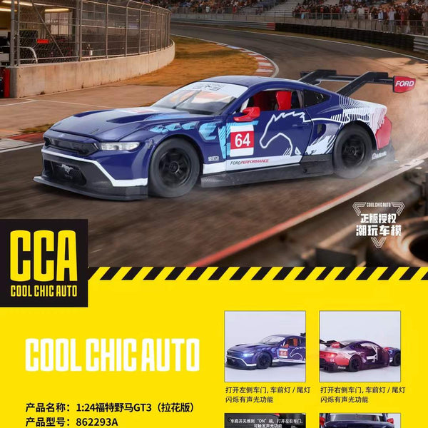 Ford Mustang 2018 GT PULL FLOWER DieCast Metal Car of CCA Scale 1:24 KAAYU WORLD