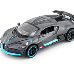 1:32 Bugatti Super Sport Toy Car For Kid Sound and Light Die-cast Metal Pullback Car My Store