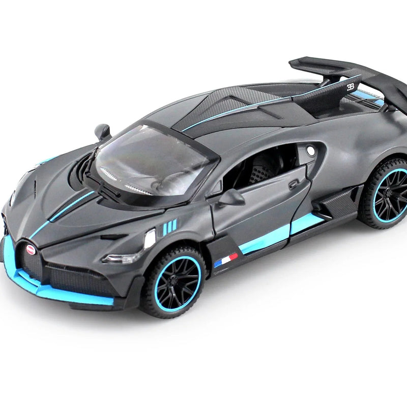 1:32 Bugatti Super Sport Toy Car For Kid Sound and Light Die-cast Metal Pullback Car My Store