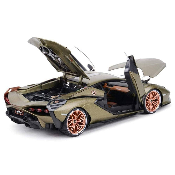 1:32 Lamborgini MILETRY Super Sport Toy Car For Kid Sound and Light Die-cast Metal Pullback Car My Store