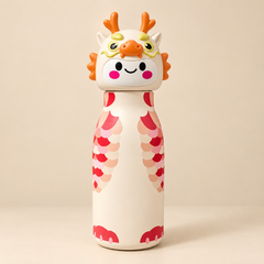 Animal Head Trending Stainless Steel Water Bottle for Kids, 480ml