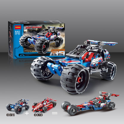 Off-Roader Racer Car 160PCS Building Blocks Toys 3D Model Warrior Sports Car
