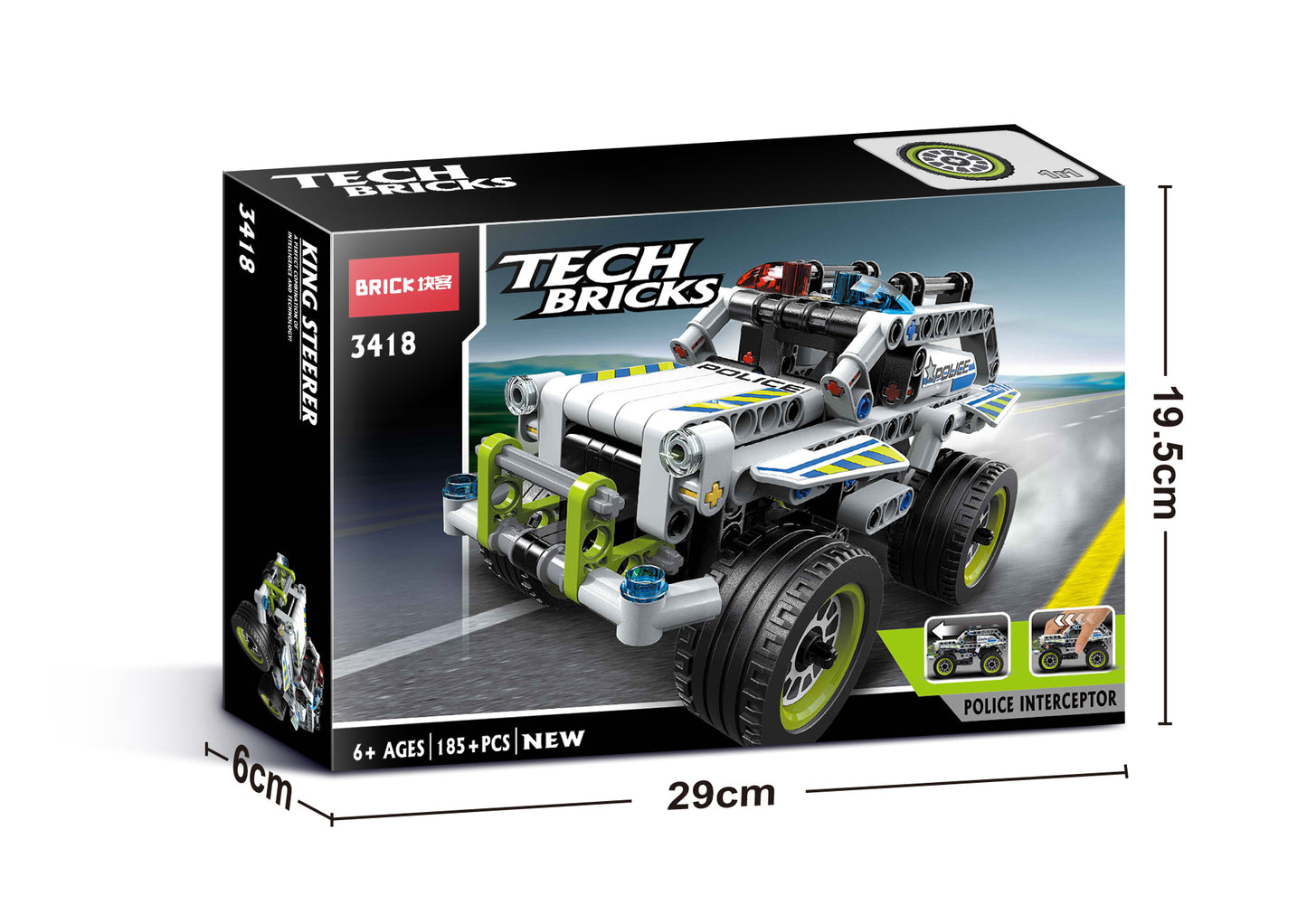 Tech Bricks Police Interceptor Building Block 170 Pcs