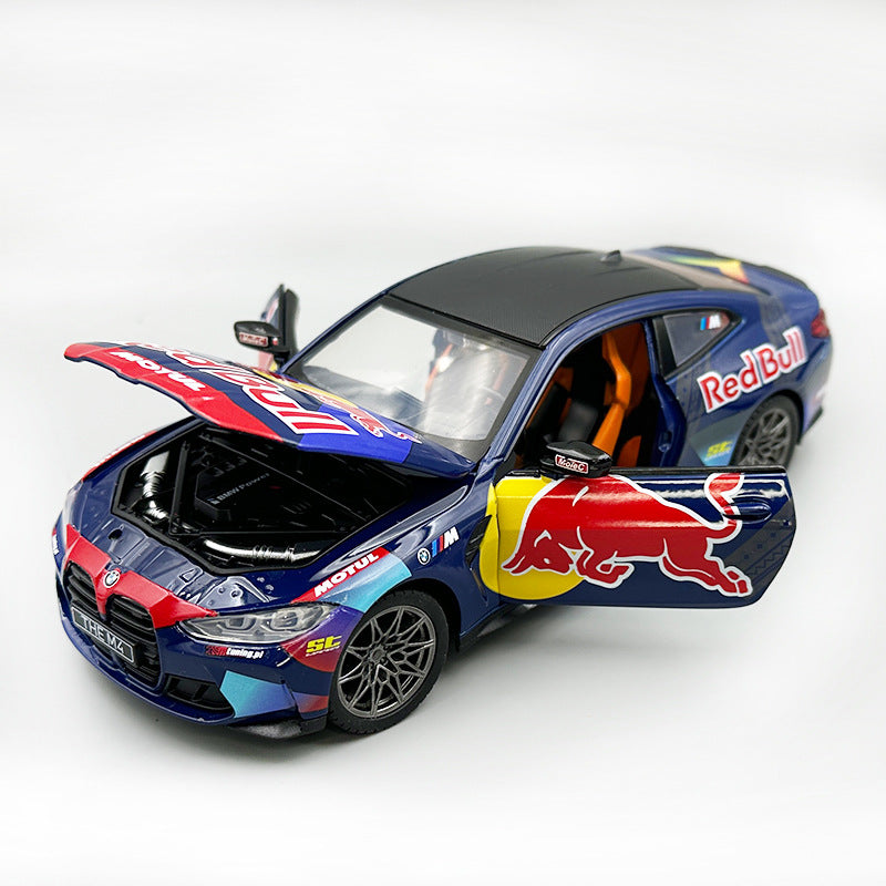BMW M4 G82 REDBULL DieCast Metal Car of CCA Scale 1:24 KAAYU WORLD