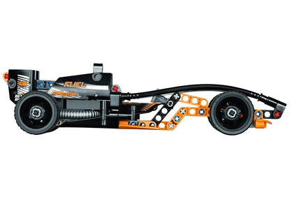 Black Champion Racer Building Block Racing Car 137 Pieces, Pull Back Racing Block Car