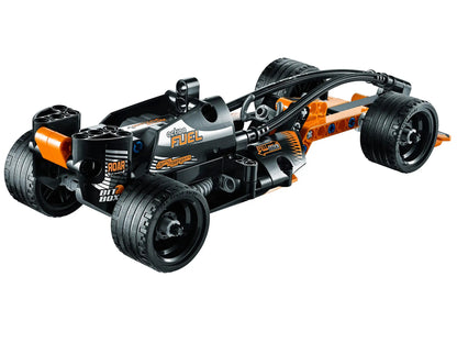 Black Champion Racer Building Block Racing Car 137 Pieces, Pull Back Racing Block Car