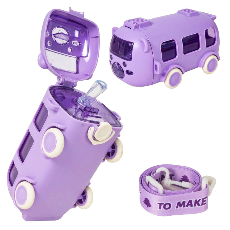 Kids Leakproof Tritan Water Bottle with Straw & Stickers – 500 ml