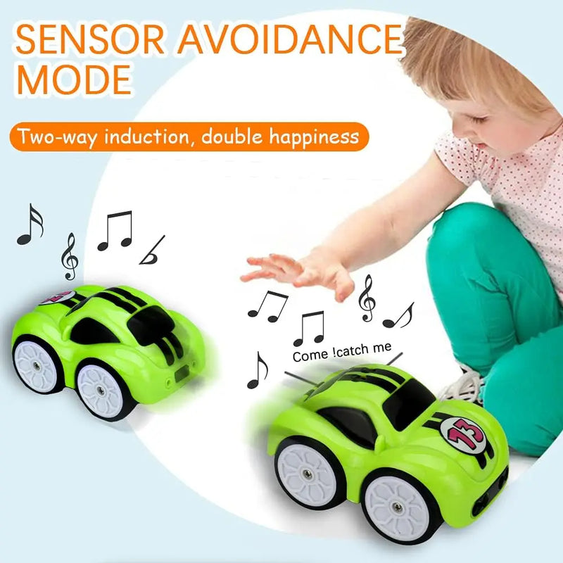Mini RC car with Magic Intelligence Sensor Follow Me RC Car Kid's Toy Car Remote Controlled Car KAAYU WORLD