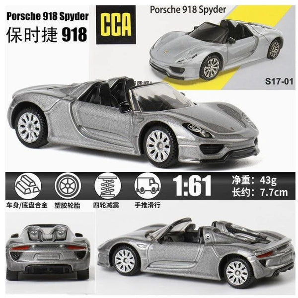 PORSCHE 918 SPYDER DieCast Metal Car of CCA Scale 1:64