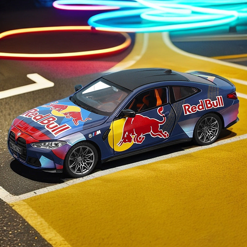 BMW M4 G82 REDBULL DieCast Metal Car of CCA Scale 1:24 KAAYU WORLD