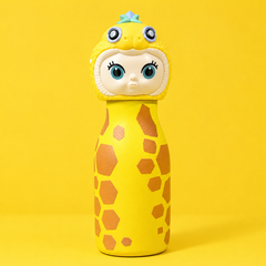Animal Head Trending Stainless Steel Water Bottle for Kids, 480ml