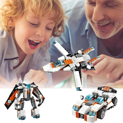 Architect Series 3 in 1-Fighter Plane, 3115 Car & Robot Toy, Brick Building Block for Kids - 237+ Pcs