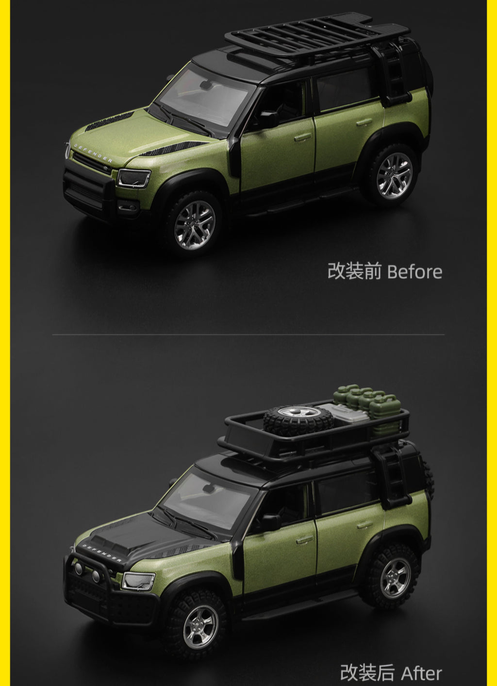 Land Rover  Defender modified car KIT Scale 1:43 KAAYU WORLD