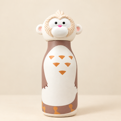 Animal Head Trending Stainless Steel Water Bottle for Kids, 480ml
