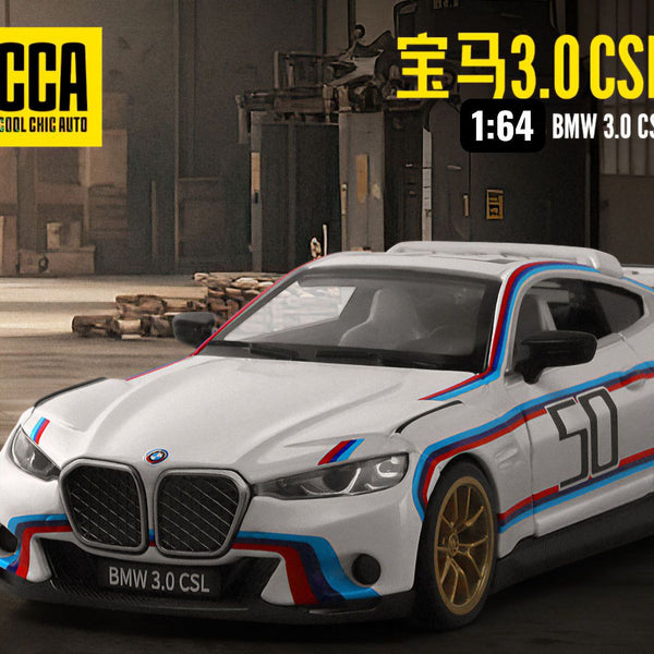 BMW 3.0 CSL DieCast Metal Car of CCA Scale 1:64 (Premium Display Box) KAAYU WORLD