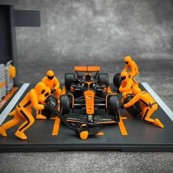 BBURAGO PIT GARAGE Mclaren 81-2025 F1 Repair Station Set 1:43
