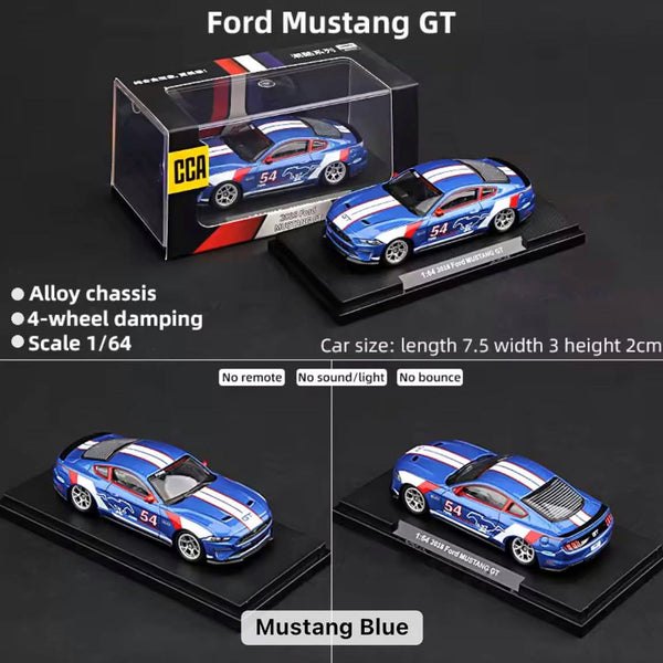 Ford Mustang 2018 GT PULL FLOWER DieCast Metal Car of CCA Scale 1:64 (Premium Display Box) KAAYU WORLD