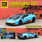 LAMBORGHINI HURACAN STO DieCast Metal Car of CCA Scale 1:64 (Premium Display Box) KAAYU WORLD