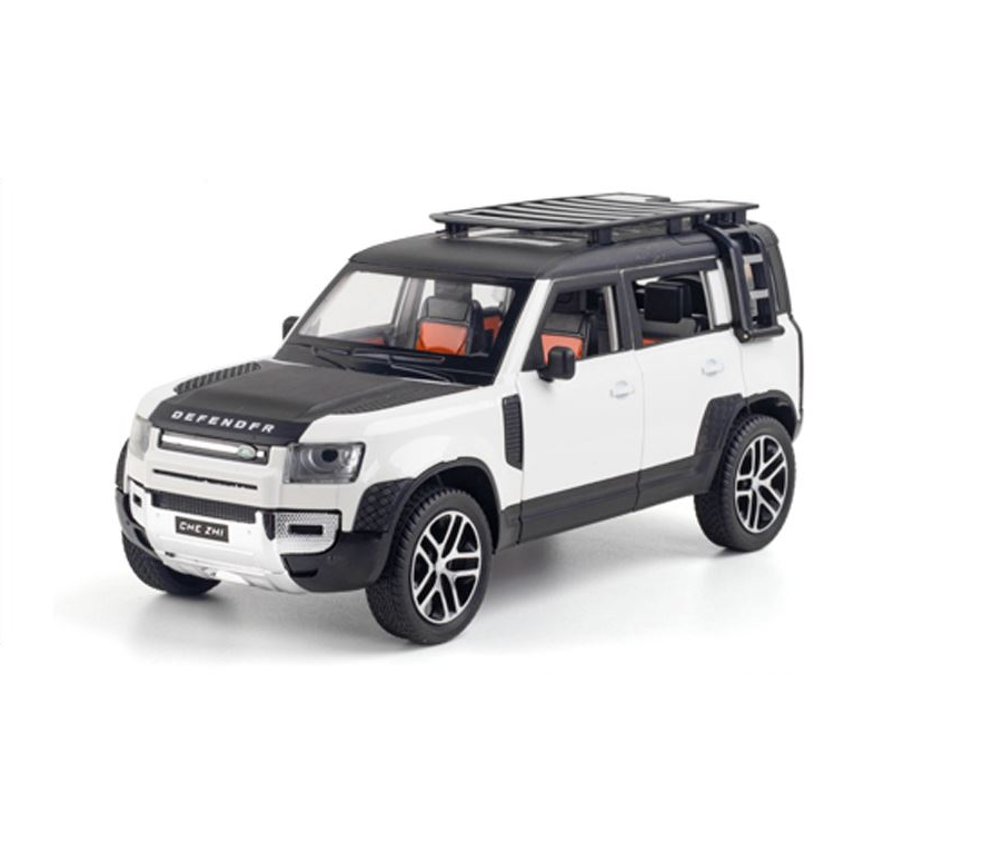 1:24 Metal Model Car Land Rover Defender Super Sport Toy Car For Kid Sound and Light Die-cast Metal Pullback Car