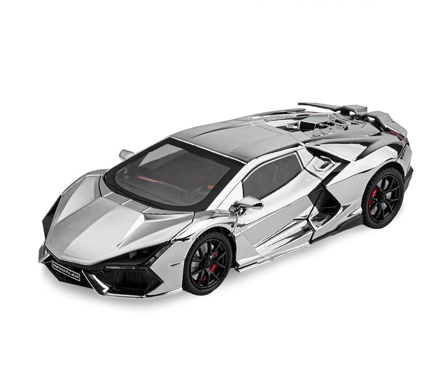 1/24 Lamborghini Revuelto Super Sport SPRAY Toy Car For Kid Sound and Light Die-cast Metal Pullback Car