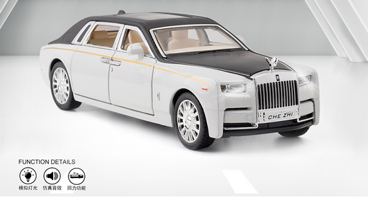 1:32 ROLLS ROYCE Phantom Super Sport Toy Car For Kid Sound and Light Die-cast Metal Pullback Car