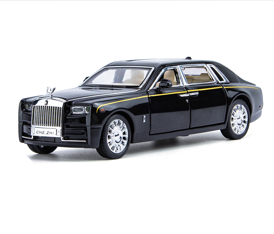 1:32 ROLLS ROYCE Phantom Super Sport Toy Car For Kid Sound and Light Die-cast Metal Pullback Car