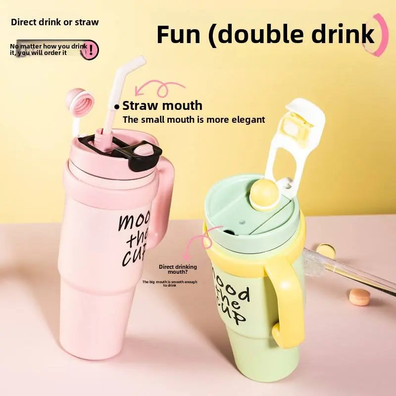 800ML Double Wall Metal Tumbler, Hot and Cold Stainless Steel Vacuum Mug KAAYU WORLD